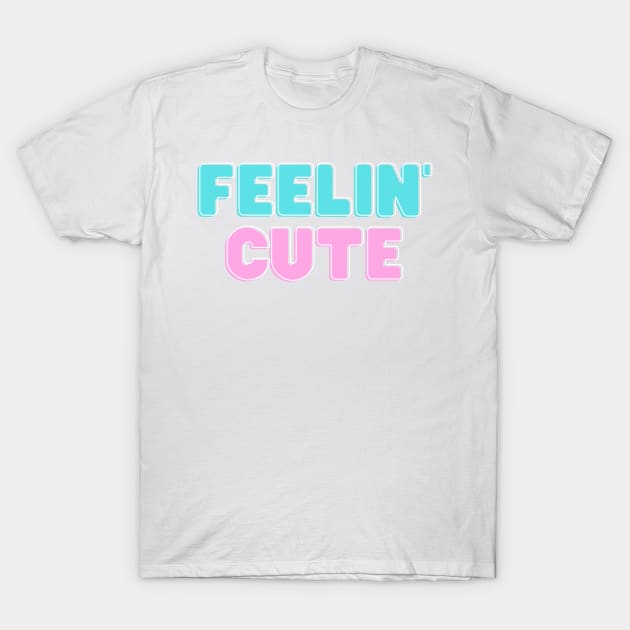Feelin' Cute Floral Elegance T-Shirt by We Connect Store